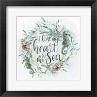 Framed Drawn to the Sea IV