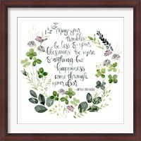 Framed Clover Saying II