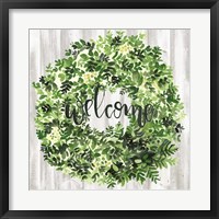 Framed Welcome Wreath II