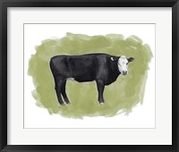 Framed Hereford Graze I