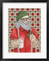 Framed Hipster Santa I