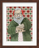 Framed Hipster Santa II