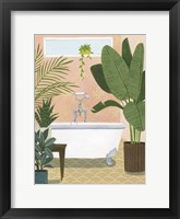 Bathtub Oasis I Framed Print