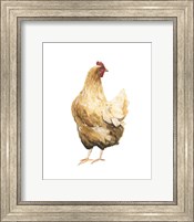 Framed 'Autumn Chicken III' border=