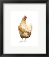 Framed 'Autumn Chicken III' border=