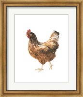 Framed Autumn Chicken IV