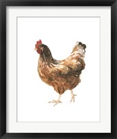 Framed 'Autumn Chicken IV' border=
