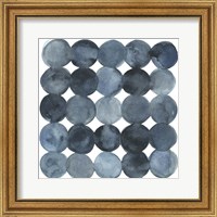 Framed Blue Grey Density II