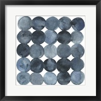 Framed Blue Grey Density II