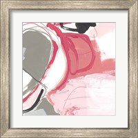 Framed 'Totality of Pink I' border=
