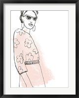 Framed Fashion Sketches III