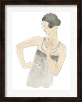 Framed Flapper Fashion Sketches V