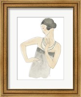 Framed Flapper Fashion Sketches V