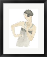 Framed Flapper Fashion Sketches V