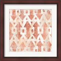 Framed Red Earth Textile III