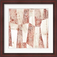 Framed Red Earth Textile VII