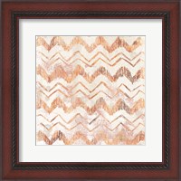 Framed 'Red Earth Textile VIII' border=