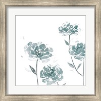 Framed Traces of Flowers I