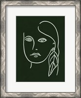 Framed Malachite Portrait I