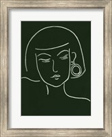 Framed Malachite Portrait II