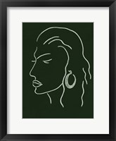 Malachite Portrait III Framed Print