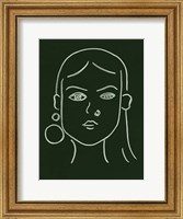 Framed Malachite Portrait IV