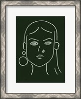 Framed Malachite Portrait IV