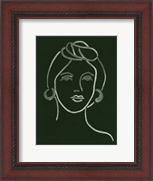 Framed Malachite Portrait V