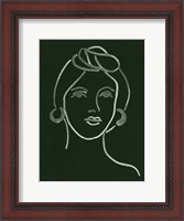 Framed Malachite Portrait V