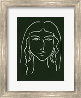 Framed Malachite Portrait VI