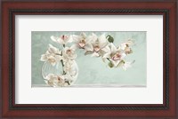 Framed Orchid Arrangement II (Celadon)