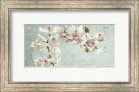Framed Orchid Arrangement II (Celadon)