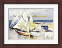 Framed Barche Sulla Spiaggia