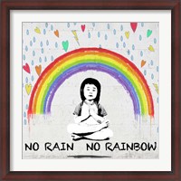 Framed No Rain No Rainbow (detail)