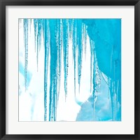 Framed Antarctica Close-Up Of An Iceberg With Icicles