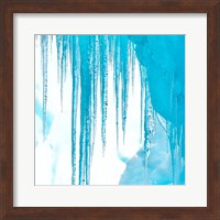 Framed Antarctica Close-Up Of An Iceberg With Icicles