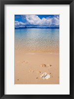 Framed Sandy Beach And Clear Waters In The Bacuit Archipelago, Philippines