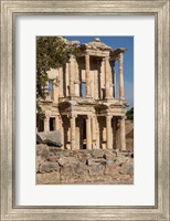 Framed Turkey, Izmir, Kusadasi, Ephesus The Library Of Ephesus