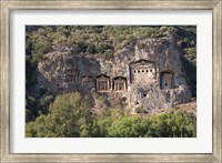 Framed Turkey, Dalyan, Mugla Province The Six Lycian Rock-Cut Tombs