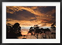 Framed Australia, Tasmania, Freycinet, Sunrise