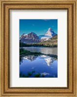 Framed Mount Assiniboine And Mount Magog As Seen From Sunburst Lake