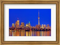 Framed Toronto Skyline At Dusk