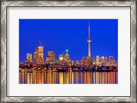 Framed Toronto Skyline At Dusk