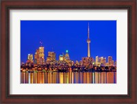 Framed Toronto Skyline At Dusk