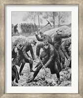 Framed Ww1(1914-1918) Occupation Of Belgium By German Troops (August 1914)