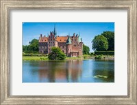 Framed Pond Before The Castle Egeskov, Denmark