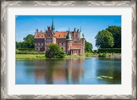 Framed Pond Before The Castle Egeskov, Denmark