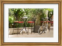 Framed Southern France, St Remy Sidewalk Cafes