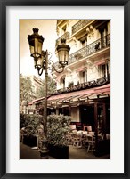 Framed Le Metro Restaurant, Left Bank, Paris, France