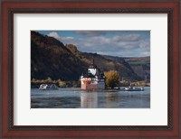 Framed Germany, Pfalzgrafenstein Castle, 14th Centurycastle On The Rhein River